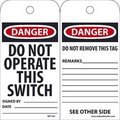 Nmc TAGS, DO NOT OPERATE THIS SWITCH,  RPT102G